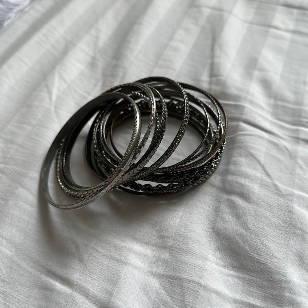 Silver Bangles - image 1